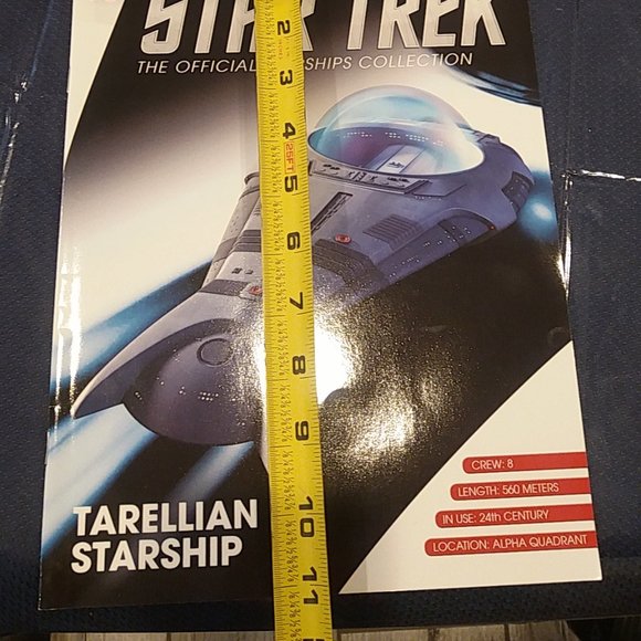 Eaglemoss Diecast Star Trek Tarellian Starship Model With Magazine - Picture 5 of 5